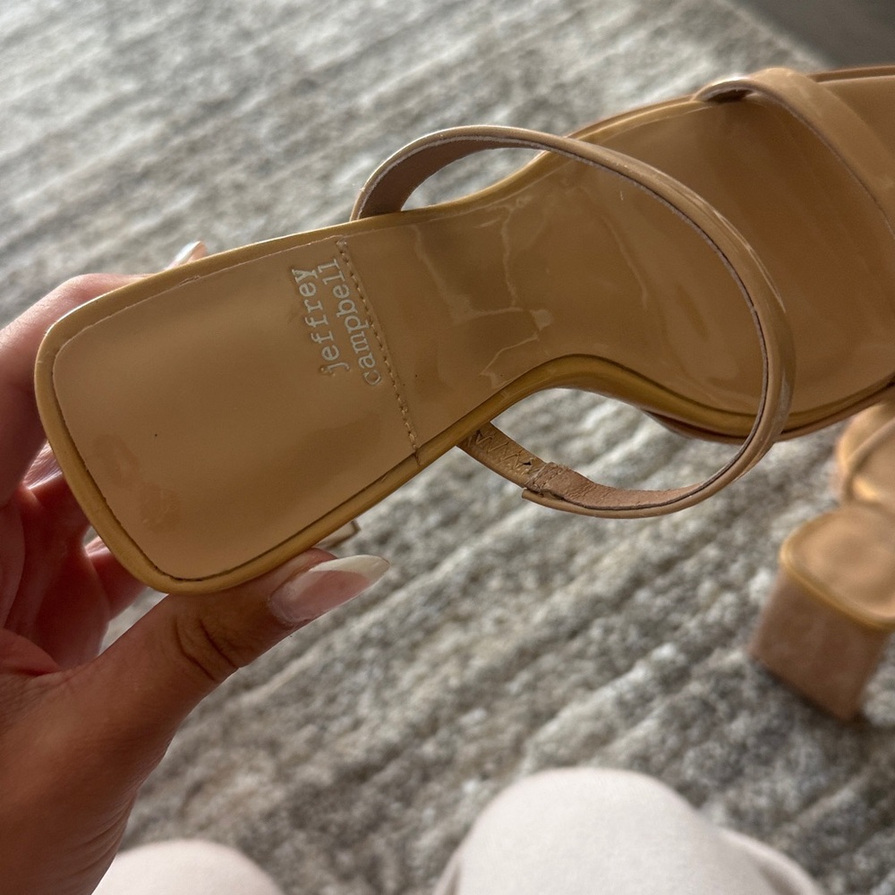 Jeffrey Campbell Tan Strappy Heels - Picture 5 of 6